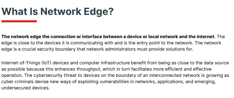 Network Edge